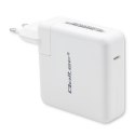 Qoltec Ładowarka sieciowa FAST 96W | 5-20V | 3- 4.7A | USB C PD | Laptop | Smartfon | Biała