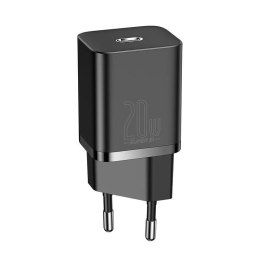 BASEUS ŁADOWARKA SIECIOWA QUICK CHARGER 20W CZARNA