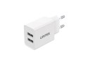 UNITEK ŁADOWARKA 2X USB-A, 12W, BIAŁA, P1113A-EU