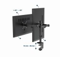 GEMBIRD BIURKOWE REGULOWANE RAMIĘ/UCHWYT NA 2 MONITORY 17-32, VESA 100X100MM, DO 9 KG