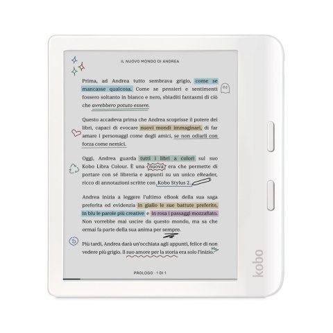 Ebook Kobo Libra Colour 7" E-Ink Kaleido 3 32GB WI-FI White