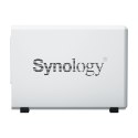 NAS Synology DS223j; Tower; 2x (3.5" SATA HDD); Realtek RTD1619B; ,1 GB DDR4, 1x 1GbE RJ-45