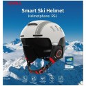 Kask narciarski Bluetooth 54-58cm Intercom/SOS biał