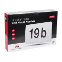 MACLEAN LAMPA LED, NUMER DOMU Z CZUJNIKIEM ZMIERZCHOWYM 950LM 12W IP65 ODPORNA NA PROMIENIOWANIE SŁONECZNE MCE292 W