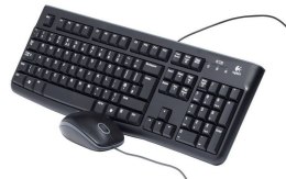 Zestaw klawiatura + mysz membranowa Logitech MK120 920-002563 (USB 2.0; (US); kolor czarny; optyczna)