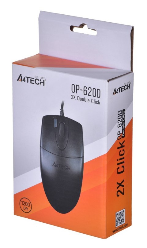 Mysz A4 Tech EVO Opto Ecco OP-620D czarna A4TMYS30398