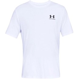 Koszulka męska Under Armour Sportstyle Left Chest SS biała 1326799 100 L