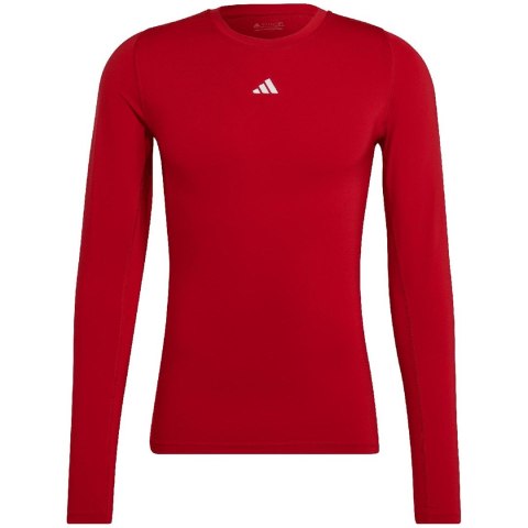 Koszulka męska adidas Techfit Aeroready Long Sleeve Tee czerwona HP0639 L