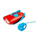 Lampka rowerowa z klaksonem HORNIT Mini BLUE - RED 5353BURE