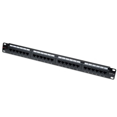 TECHLY PATCH PANEL UTP CAT6 24 PORTY RJ45, 1U 0228