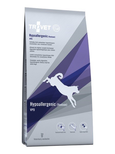 TROVET Hypoallergenic VPD z dziczyzną - sucha karma dla psa - 3 kg