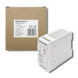 Qoltec Zasilacz na szynę DIN | 60W | 24V | 2.5A | Biały | Slim