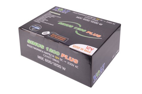 VOLT PRZETWORNICA VOLT POLSKA SINUS PLUS 1200 12V / 230V 600/1200W