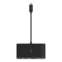 Hub Belkin USB-C Multimedia Adapter 4-in-1 Core Hub 1x4k HDMI/1xVGA/1xUSB-A/1xRJ45 Gigabit Black