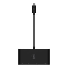 Hub Belkin USB-C Multimedia Adapter 4-in-1 Core Hub 1x4k HDMI/1xVGA/1xUSB-A/1xRJ45 Gigabit Black