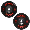 BTBR Set zestaw talerzy olimpijskich Bumper- 2x (10kg,15kg,20kg,25kg) HMS BTBR SET