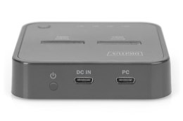 DIGITUS STACJA DOKUJĄCA DO SSD M.2 NVME Z FUNKCJĄ KLONOWANIA OFFLINE, USB-C, CZARNA DA-71545