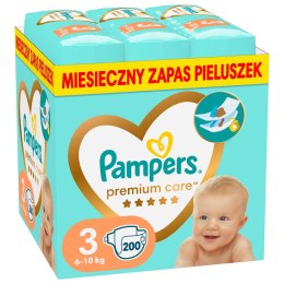 Pampers Pieluchy Premium Monthly Box S3 200