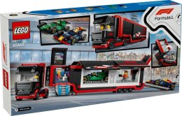 LEGO CITY 60445 F1 Ciężarówka z bolidami RB20 i AMR24 F1