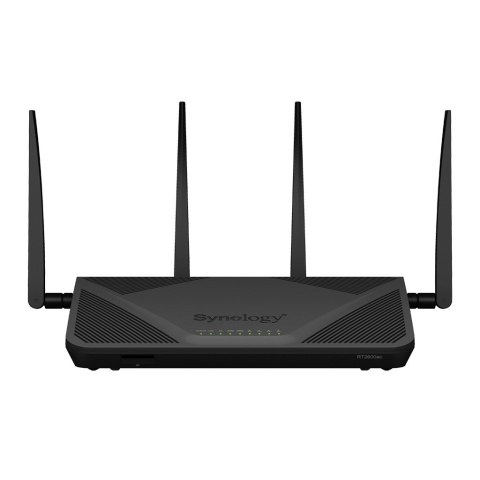 Synology Router RT2600ac, WiFi 5, IEEE 802.11a/b/g/n/ac, 3x 1GbE + 4x 1GbE(Dual WAN), 1xUSB 3.0, 1xUSB 2.0, 1x SD card reader