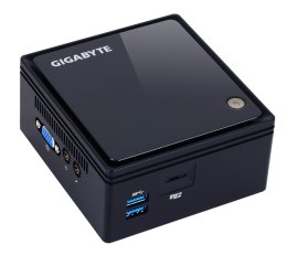 IGABYTE GB-BACE-3160 komputer typu barebone Wielkość PC 0.5L Czarny J3160 1,6 GHz Mini J3160 HD 400 DOS 2Y