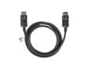 Kabel Lanberg CA-DPDP-10CC-0018-BK (DisplayPort Męski - DisplayPort Męski; 1,8m; czarny)