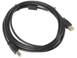 Kabel Lanberg CA-USBA-11CC-0030-BK (USB 2.0 typu A M - USB 2.0 typu B M; 3m; kolor czarny)