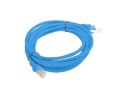 PATCHCORD KAT.5E UTP 3M NIEBIESKI FLUKE PASSED LANBERG 10-PACK