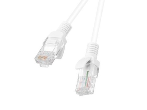 PATCHCORD KAT.5E UTP 1M BIAŁY FLUKE PASSED LANBERG 10-PACK