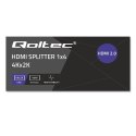 QOLTEC ROZDZIELACZ SPLITTER 4XHDMI 4KX2K | 6GB/S | 60HZ