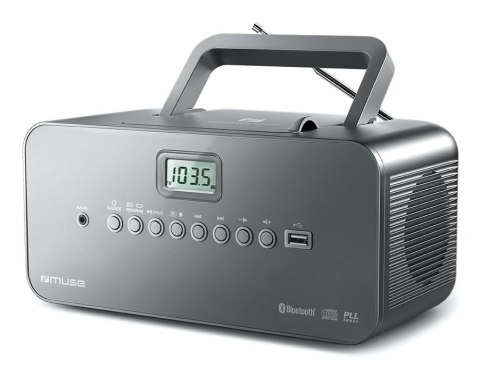 Muse M-30 BT Cyfrowy 2 W FM, MW, PLL Szary Odtwarzacz mp3