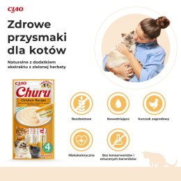 INABA CHURU kurczak przysmak kot 4x14g