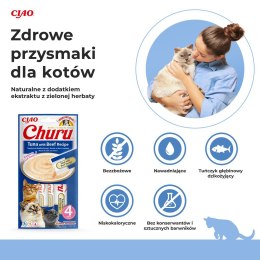 INABA CHURU tuńczyk/wołowina przysmak kot 4x14g