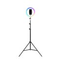 Tripod Havit ST7026 z pierścieniem świetlnym RGB (czarny)