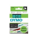 DYMO D1 - Standard Etykiety - Czarny na zielonym - 19mm x 7m