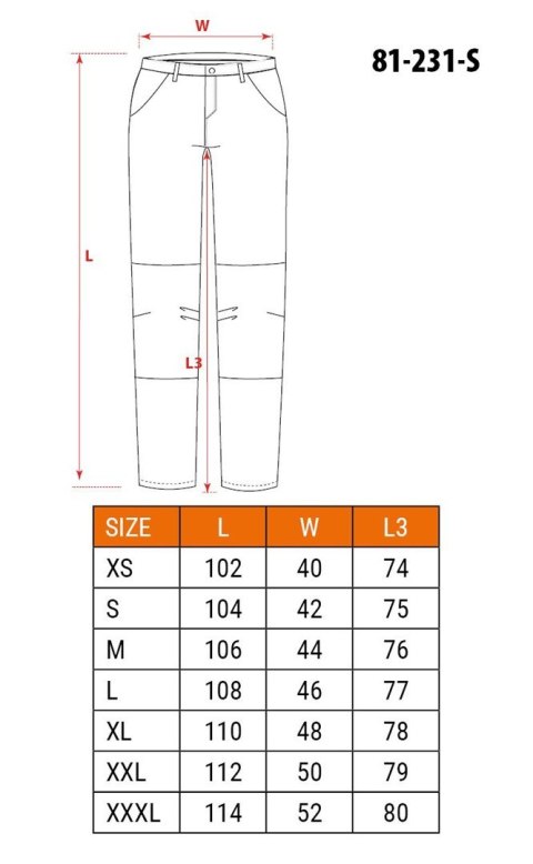 NEO tools 81-231-S spodnie ochronne