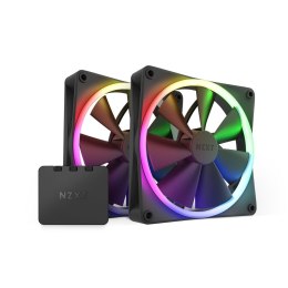 NZXT F140 RGB TWIN Obudowa komputera, Procesor Wentylator 14 cm Czarny 2 szt.