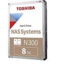 Toshiba N300 NAS dysk twardy 8 TB 7200 RPM 256 MB 3.5" Serial ATA III