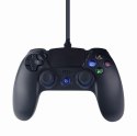 Gembird JPD-PS4U-01 przewodowy gamepad USB PS4/PC, czarny