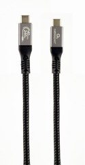 Gembird CCBP-USB4-CMCM240-1.5M Kabel USB 4 typu C Power Delivery (PD) do ładowania i transmisji danych, 40 Gb/s, 240 W, 1.5m