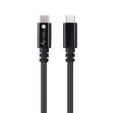 Techly ICOC MUSB40-CMCM08 kabel USB USB4 Gen 3x2 0,8 m USB C Czarny