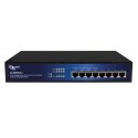 ALLNET ALL8804POE+ łącza sieciowe Nie zarządzany L2 Gigabit Ethernet (10/100/1000) Obsługa PoE Czarny, Niebieski