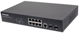 Intellinet 561167 łącza sieciowe Zarządzany Gigabit Ethernet (10/100/1000) Obsługa PoE Czarny