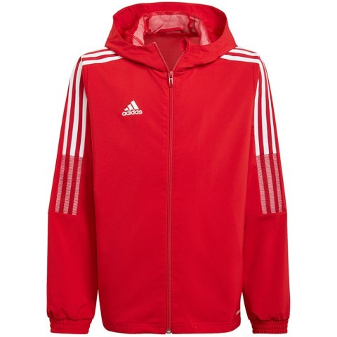 Kurtka dla dzieci adidas Tiro 21 Windbreaker czerwona GP4976 128cm