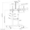 Neomounts by Newstar PLASMA-M1950E uchwyt do tablic informacyjnych 2,54 m (100") Czarny