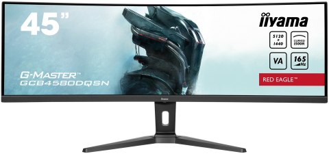 Iiyama G-MASTER RED EAGLE CURVED monitor komputerowy 114,3 cm (45") 5120 x 1440 px Dual QHD LED Czarny