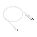 HYPER HD6007WHGL kabel HDMI 2,5 m USB-C HDMI Typu A (Standard) Biały