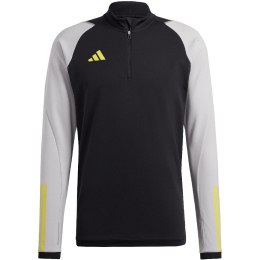 Bluza męska adidas Tiro 23 Competition Training Top czarno-szara HU1307