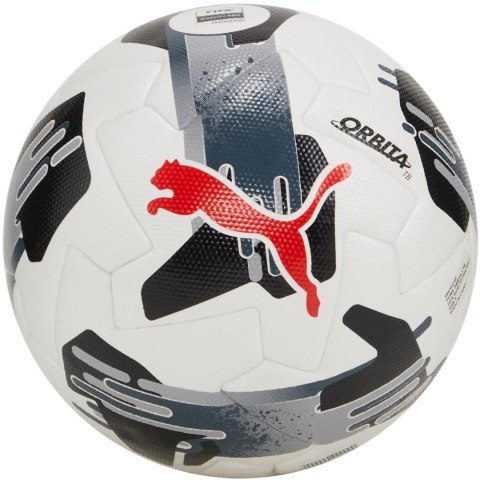 Piłka nożna Puma Orbita 1 TB FIFA Quality Pro biało-szara 84322 02 5