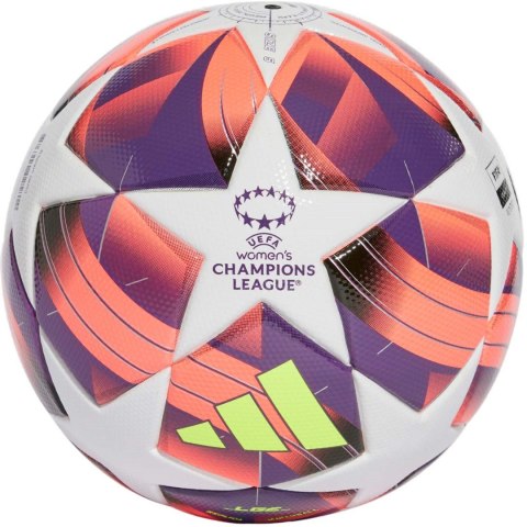 Piłka nożna adidas Womens UCL League biało-różowo-fioletowa IX4050 5